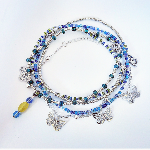 Customize Me (Beaded Droplet) Anklet STACK
