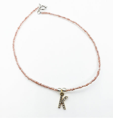 BRANDED Initial Anklet